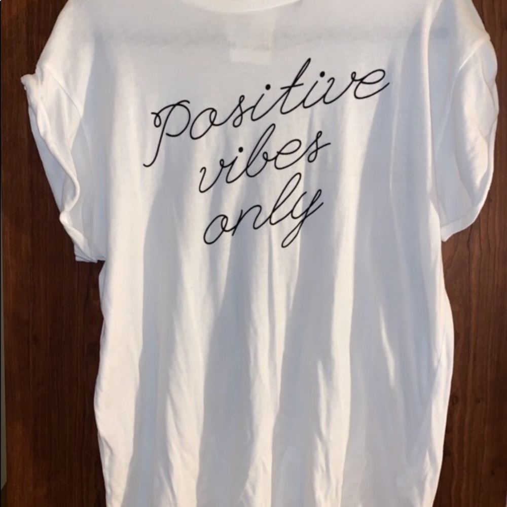 Top Shop Positive Vibes Only Tee